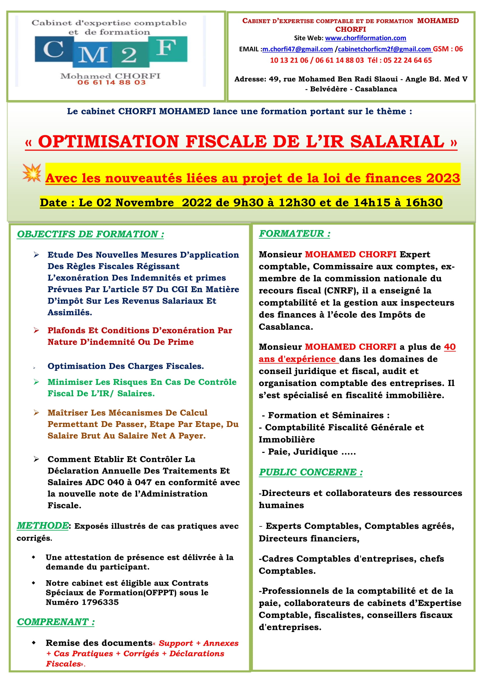 01-SEMINAIRE OPTIMISATION FISCALE DE L’IR SALARIAL-1