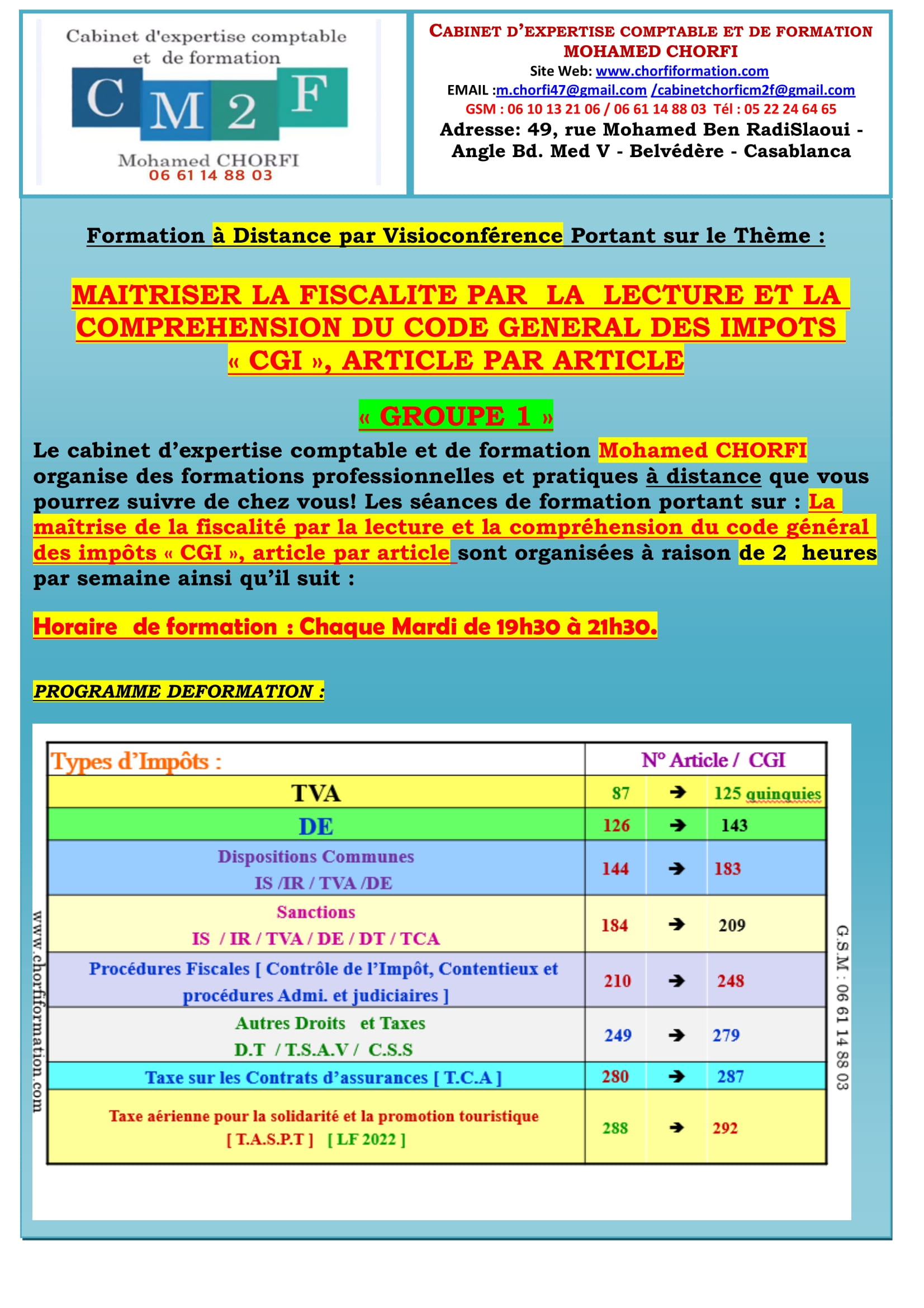 FORMATION A DISTANCE CGI 2024 Groupe 1-1
