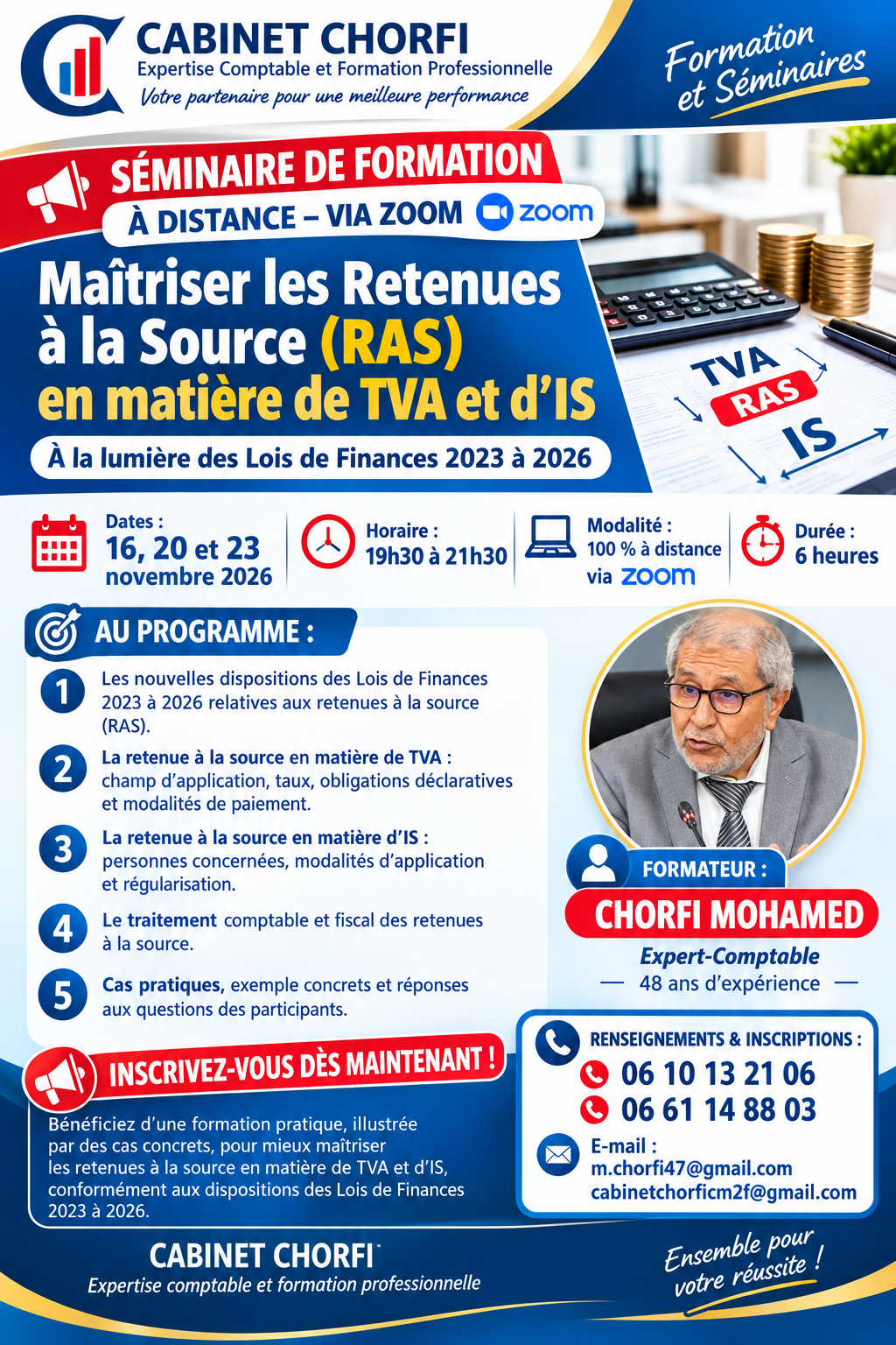 Séminaire TVA et IS à distance